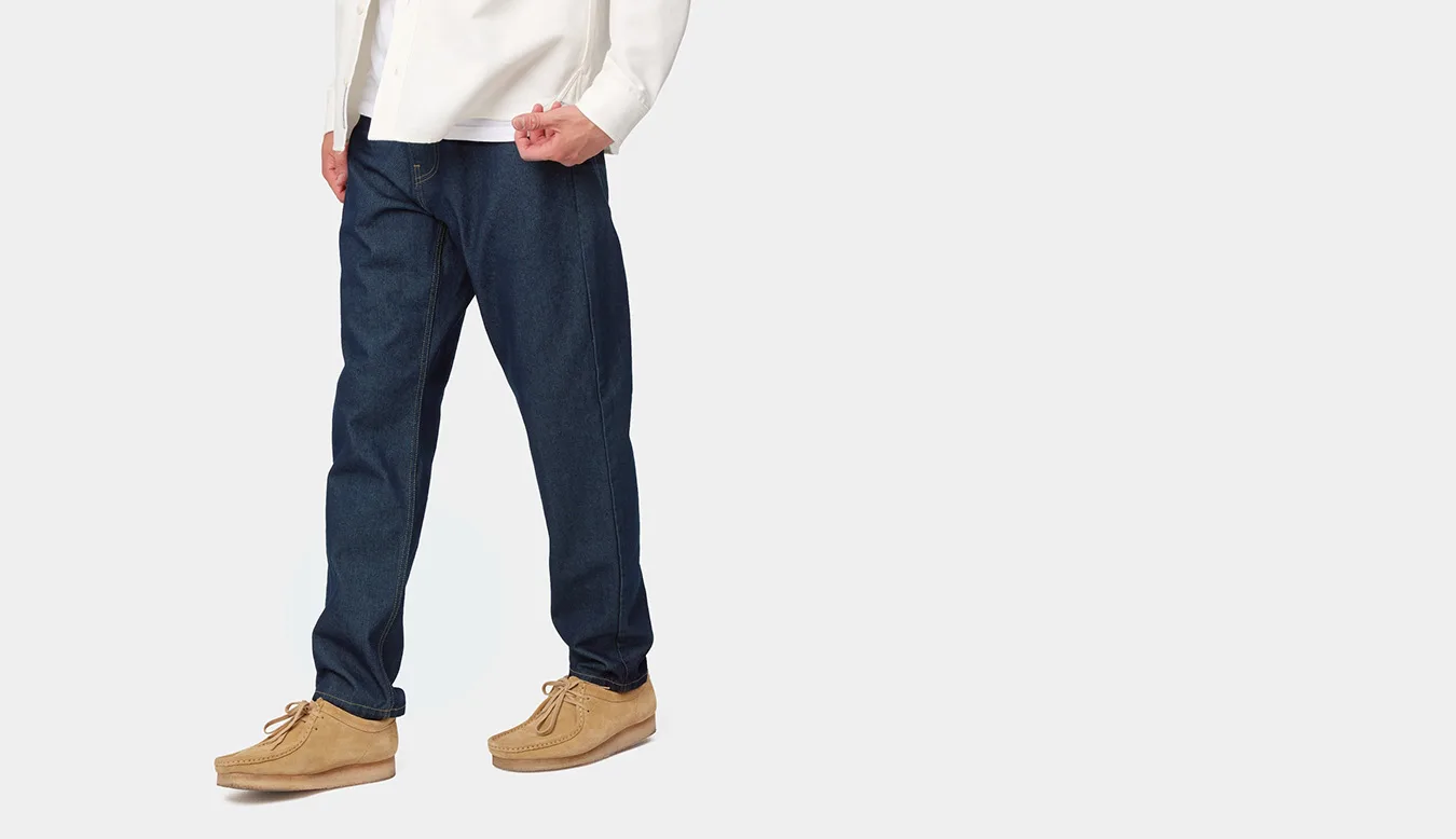 Мъжки панталон Carhartt WIP Newel син – Azul – Мъжки текстилни панталони