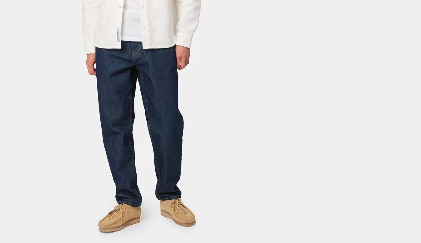 Мъжки панталон Carhartt WIP Newel син – Azul – Мъжки текстилни панталони