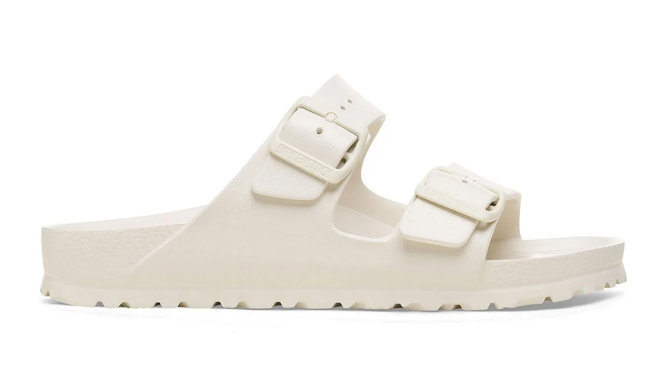 Дамски чехли Birkenstock Arizona EVA Narrow Fit Eggshell бели – Branco