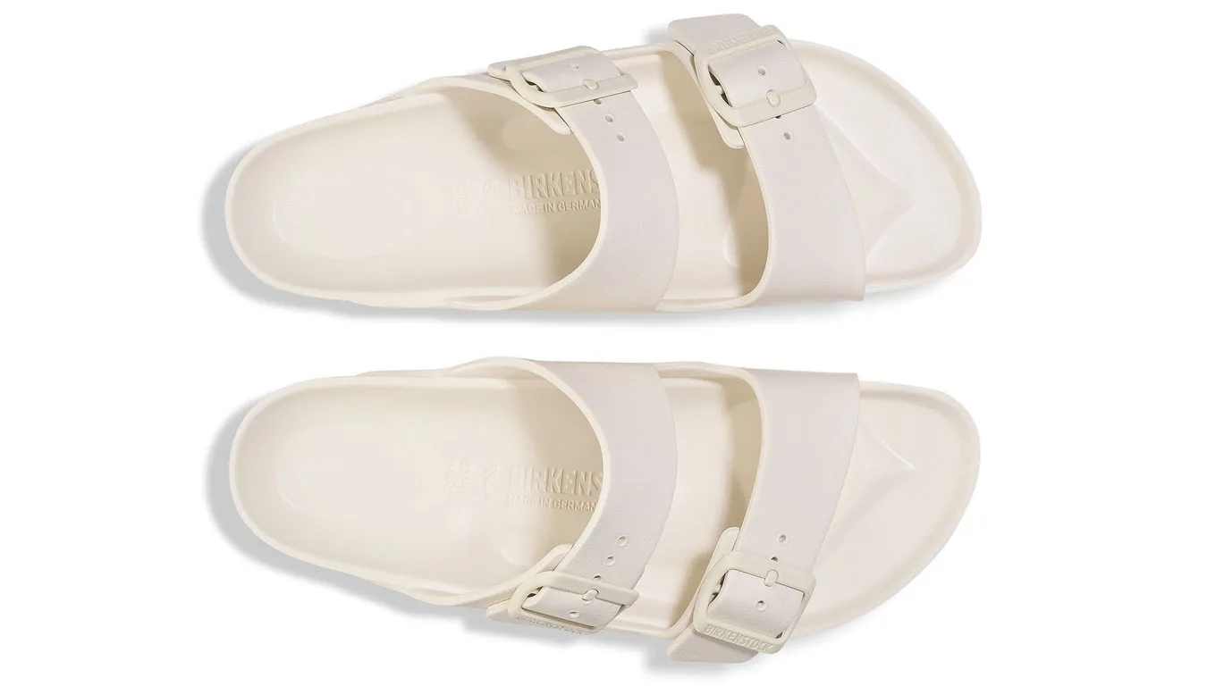 Дамски чехли Birkenstock Arizona EVA Narrow Fit Eggshell бели – Branco