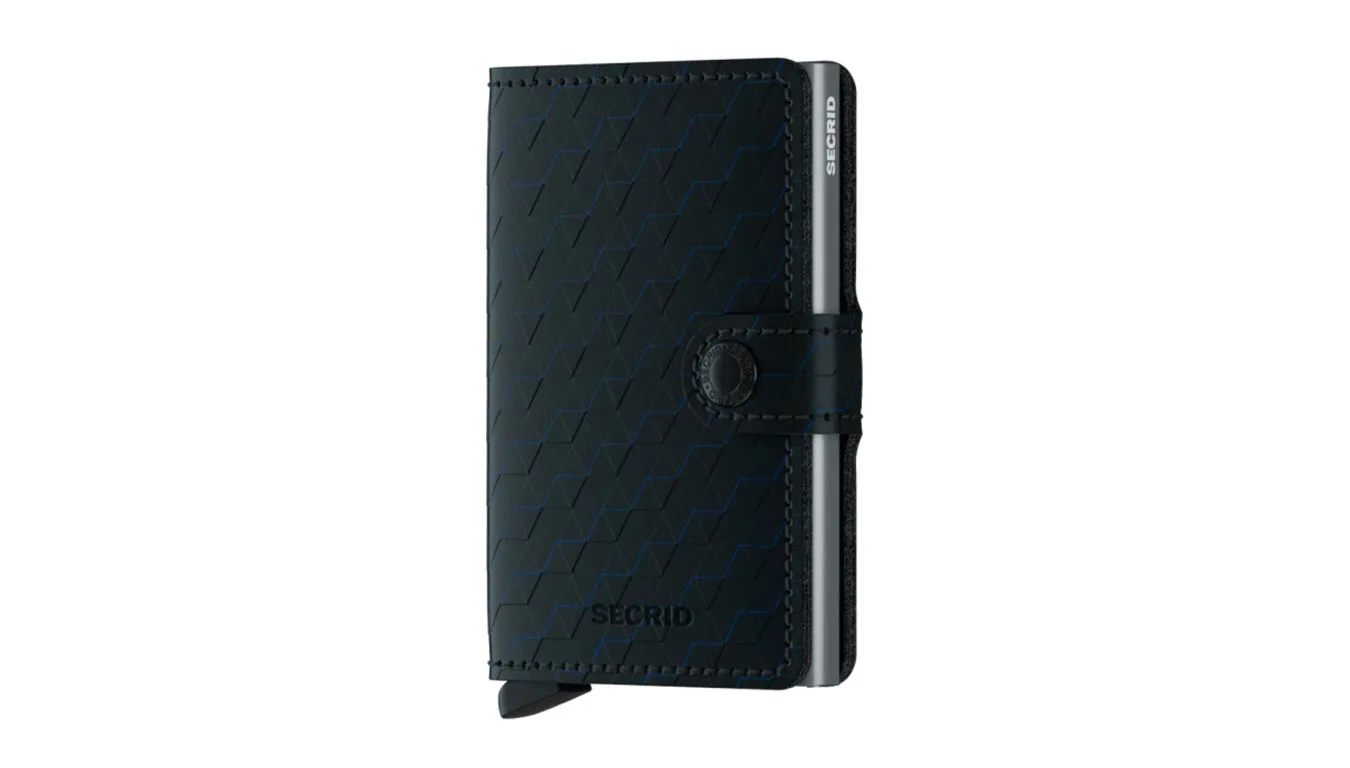 Портмоне Secrid Miniwallet Optical Black-Titanium черно – Preto – Мъжки портмонета