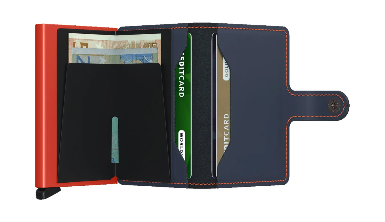 Портмоне Secrid Miniwallet Matte Nightblue синьо – Azul – Мъжки портмонета