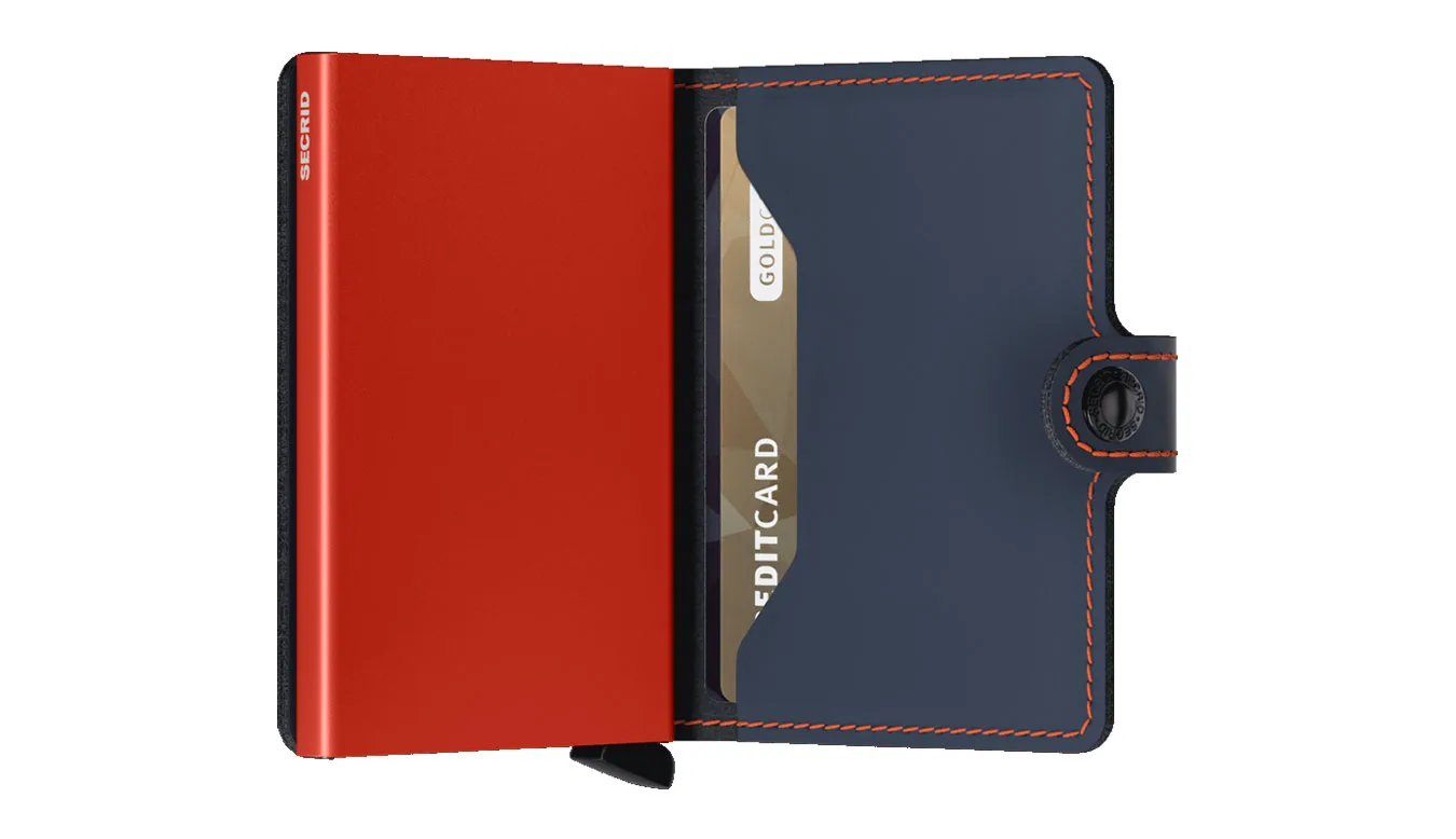 Портмоне Secrid Miniwallet Matte Nightblue синьо – Azul – Мъжки портмонета