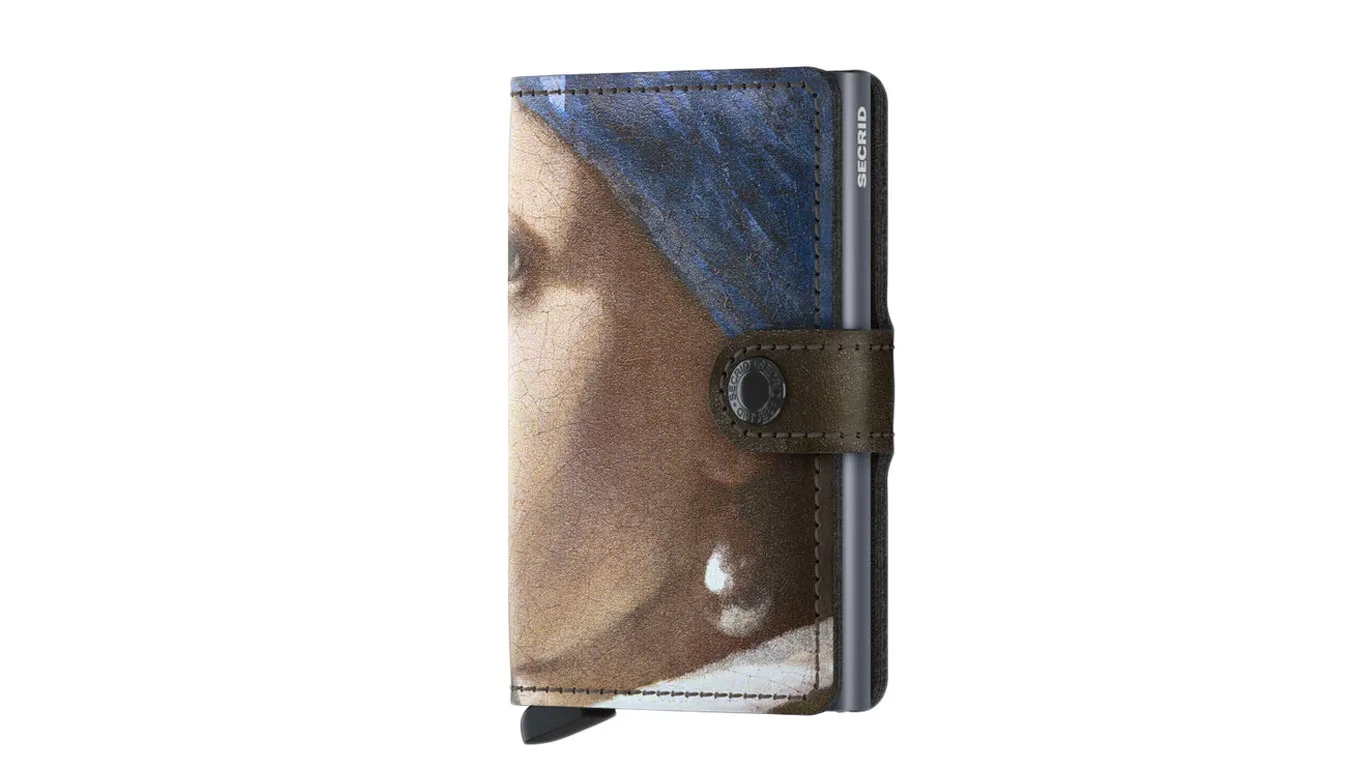 Портмоне Secrid Miniwallet x Art Pearl Earring кафяво – Castanho – Мъжки портмонета