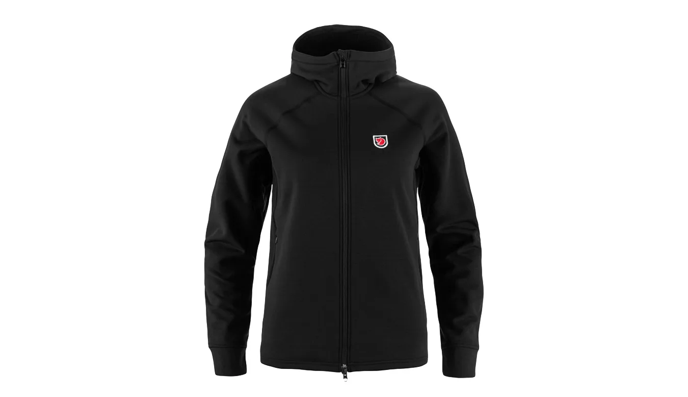 Дамски суитшърт с качулка Fjällräven Expedition черен – Preto – Дамски худита