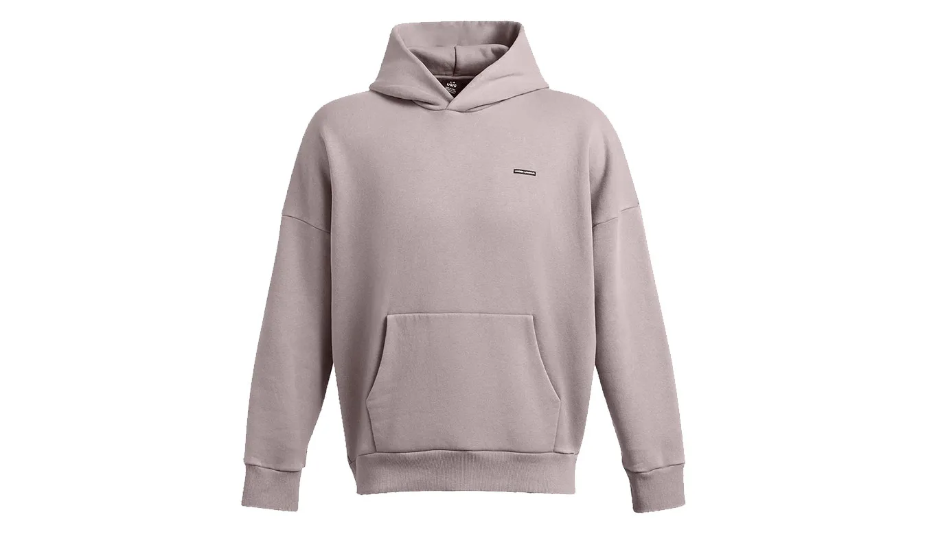 Under Armour M Icon Heavyweight Fleece Wash Oversized Hoodie Purple Homens - Roxo - 1386552-015-L - Size: L – Мъжки худита