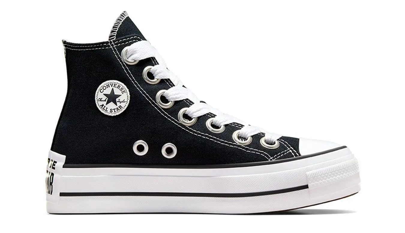 Дамски високи кецове Converse Chuck Taylor All Star Lift Platform A10424C черни – Preto