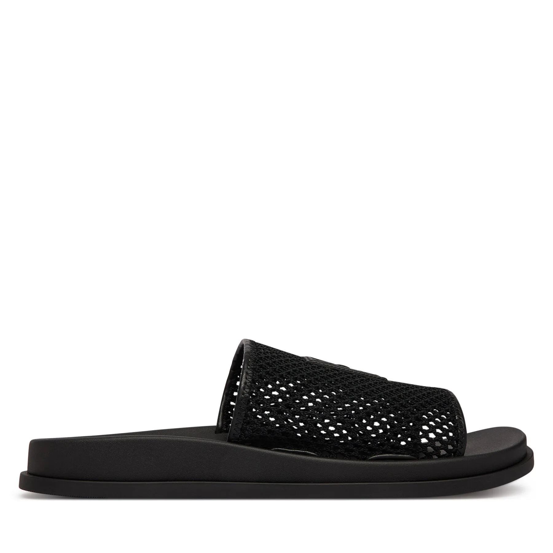 Чехли Calvin Klein Mesh Mule Slides HW0HW02889 Черен – Дамски чехли