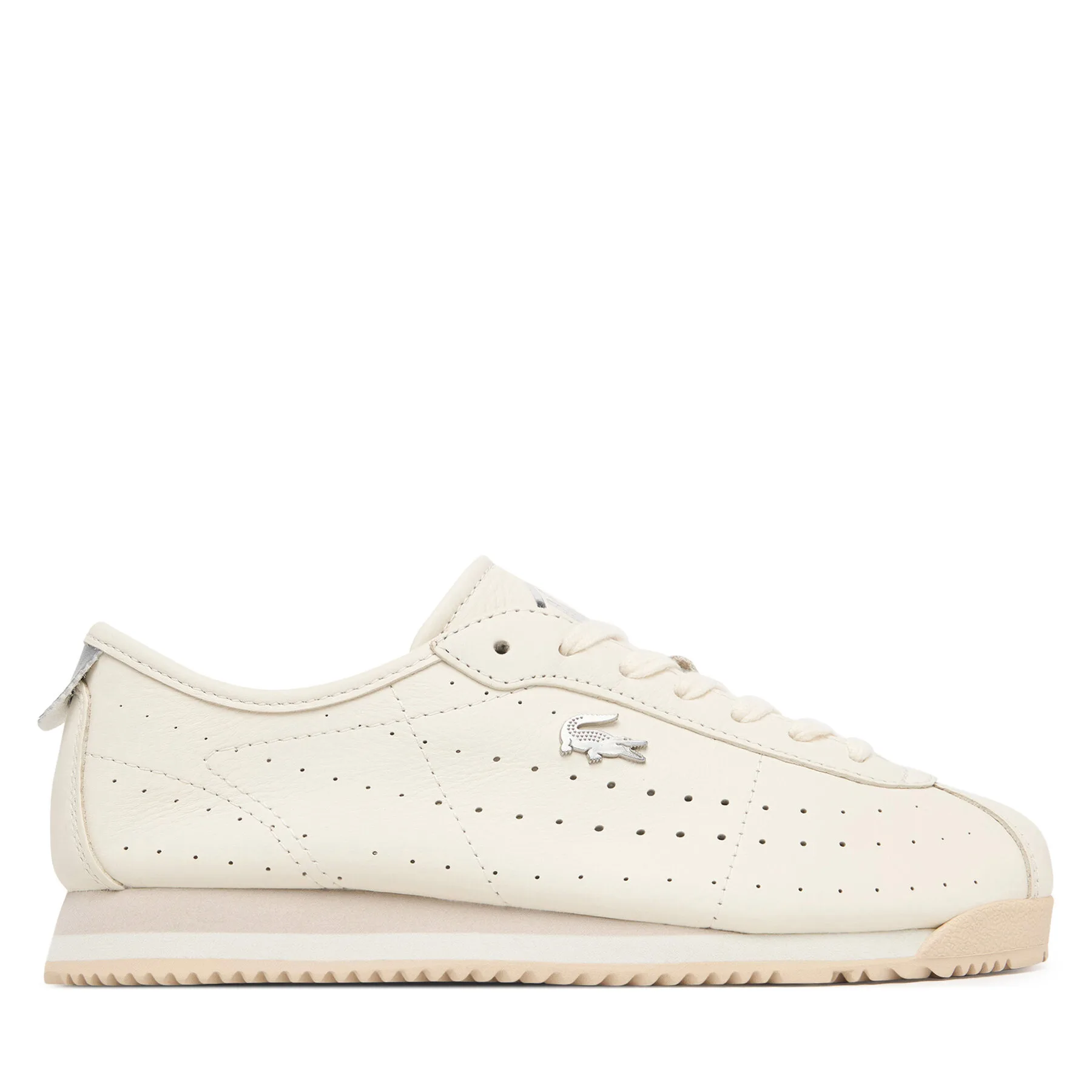 Дамски маратонки Lacoste Club Low кремави – Дамски ниски маратонки
