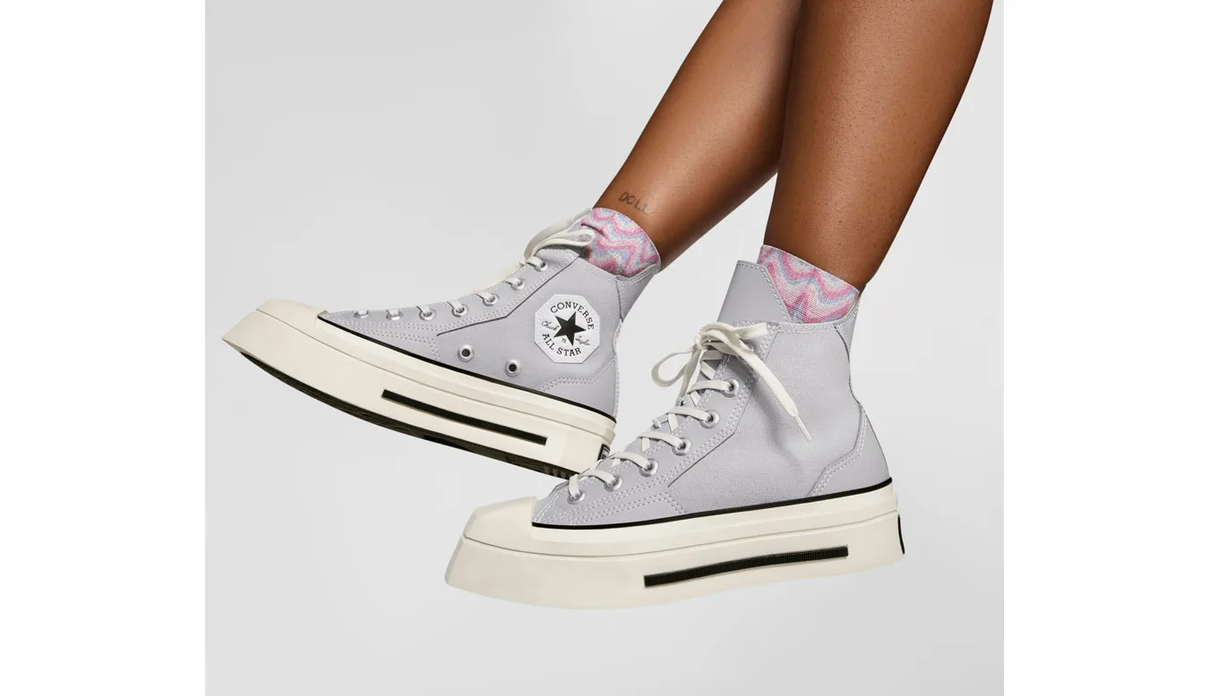 Дамски кецове Converse Chuck 70 De Luxe Squared сиви – Cinza – Дамски ниски кецове