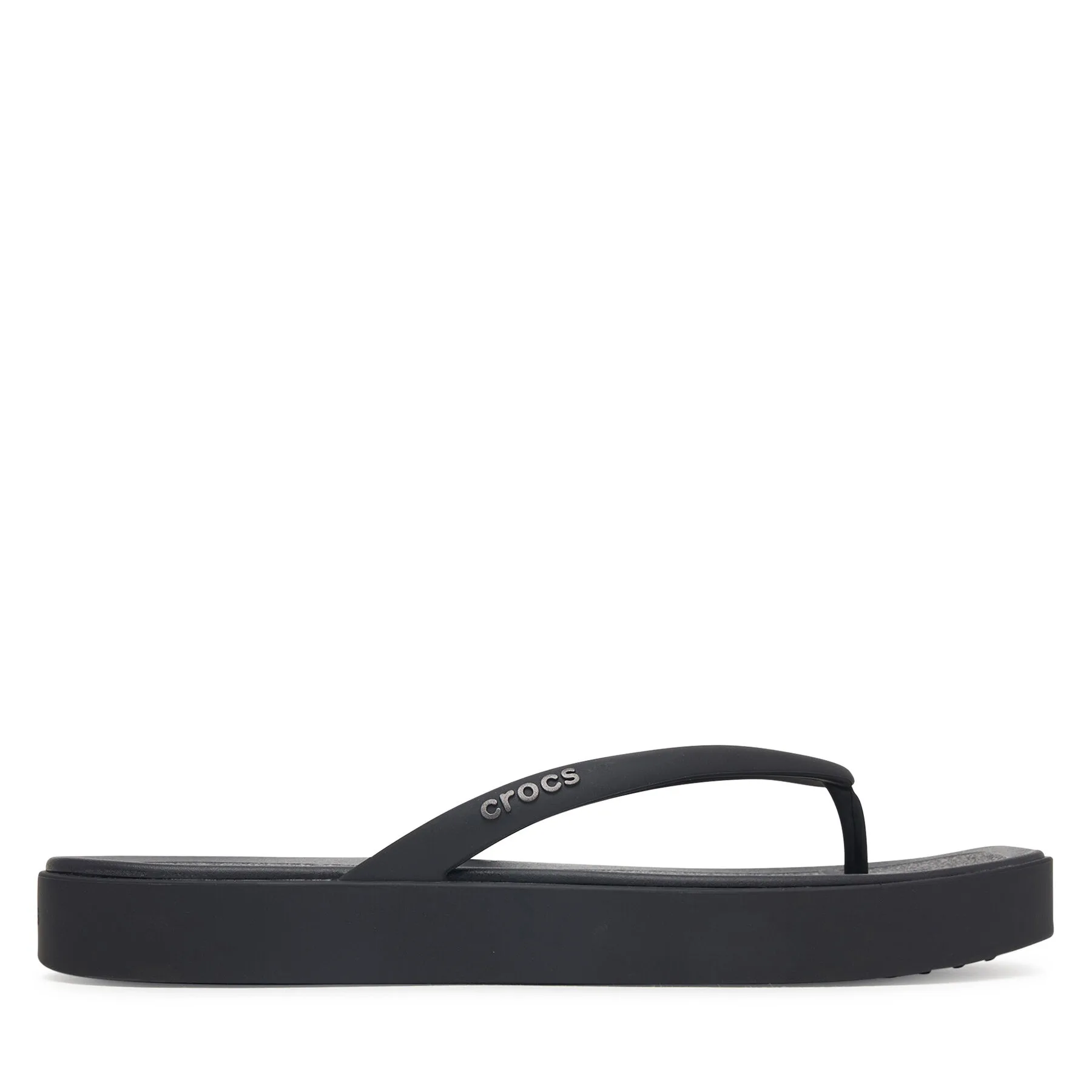 Дамски джапанки Crocs Miami Square Flatform Flip черни – Черен
