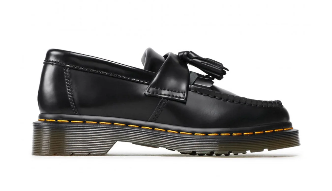 Дамски лоуфъри Dr. Martens Adrian Smooth Leather Tassel черни – Preto