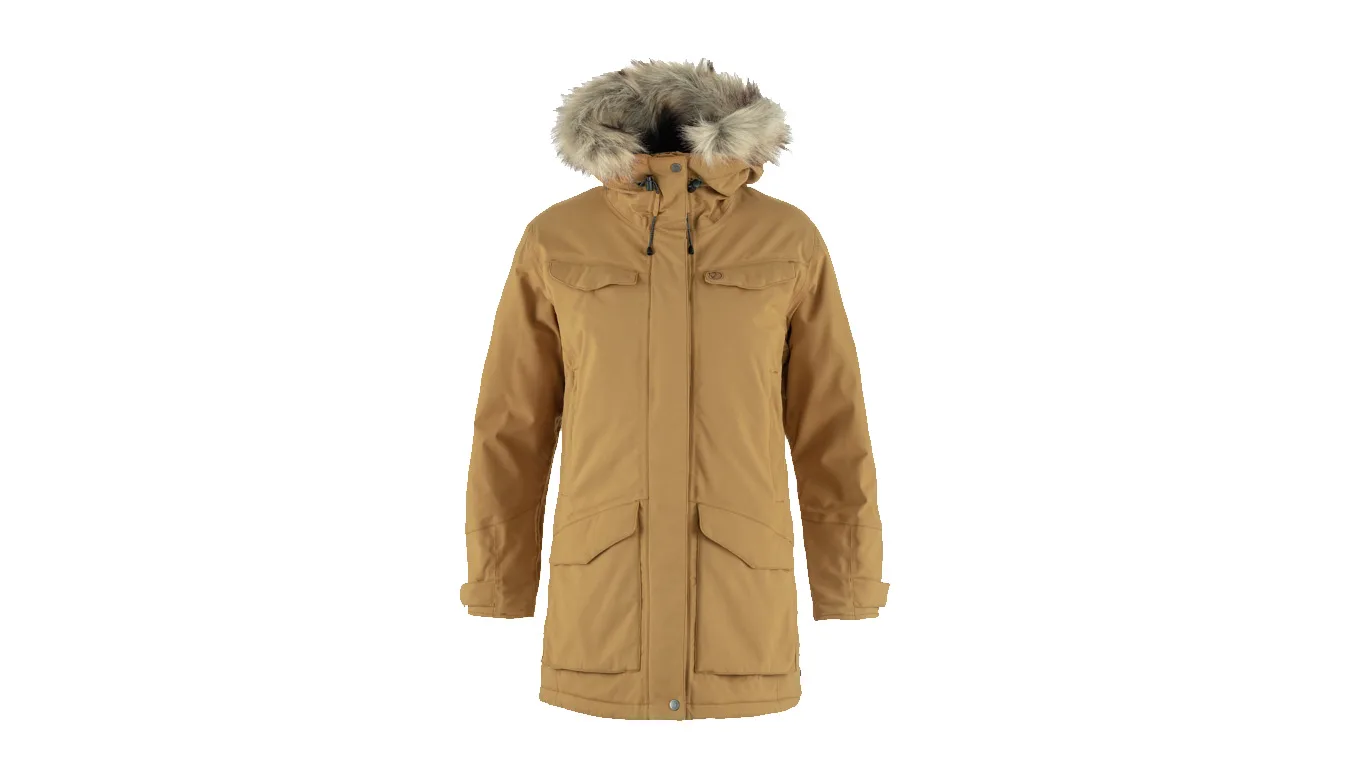 Fjällräven Nuuk Parka W Light Brown Mulheres - Castanho Claro - F86369-232 – Дамски якета и палта