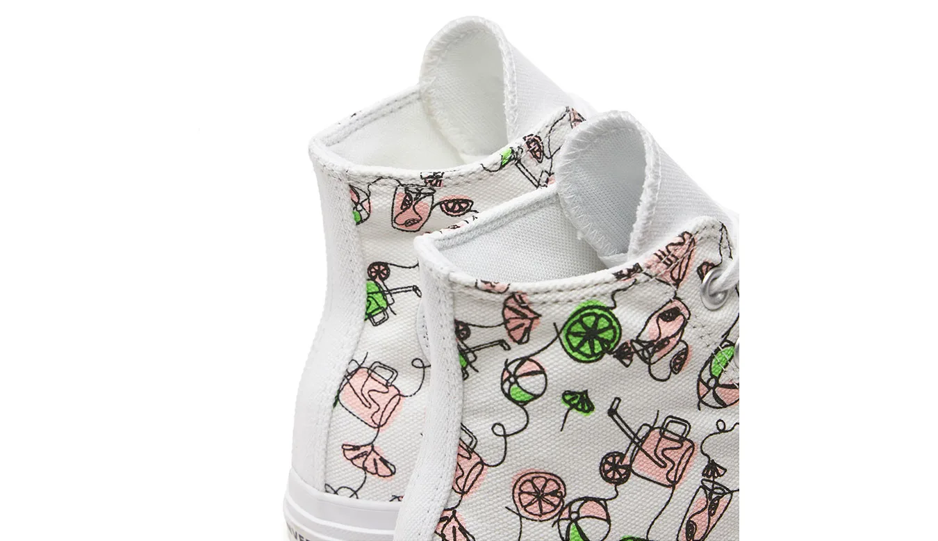 Дамски високи кецове Converse Chuck Taylor All Star Lift Platform High бели – Branco