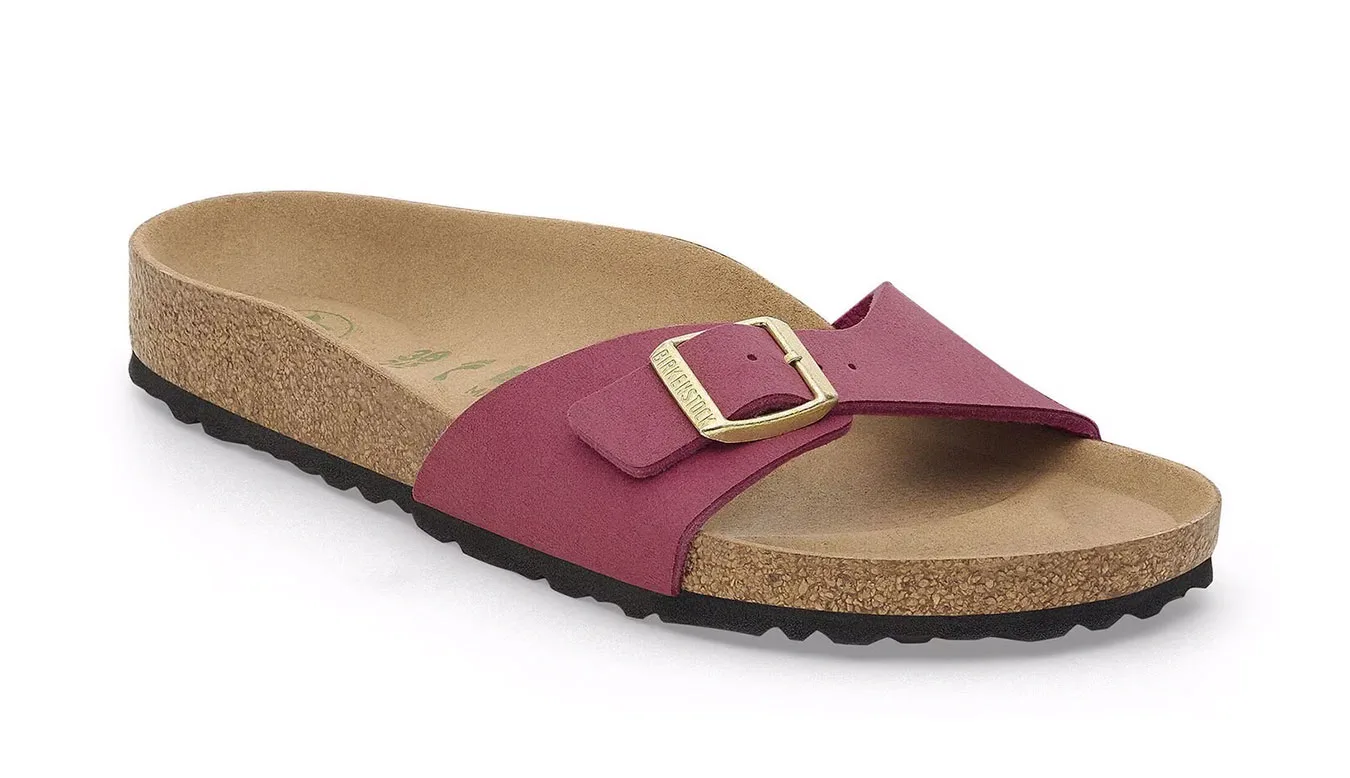 Дамски чехли Birkenstock Madrid Vegan Synthetics Narrow Fit лилави – Roxo