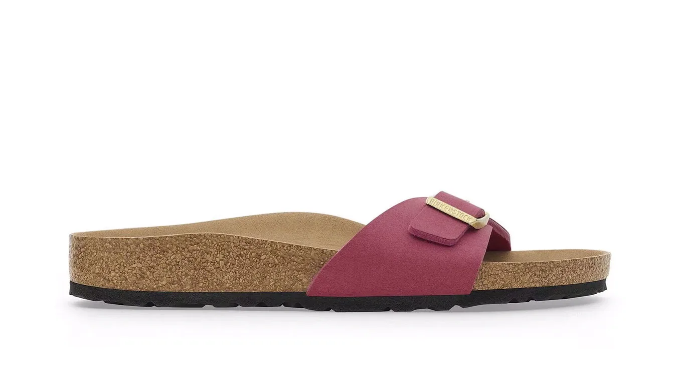 Дамски чехли Birkenstock Madrid Vegan Synthetics Narrow Fit лилави – Roxo