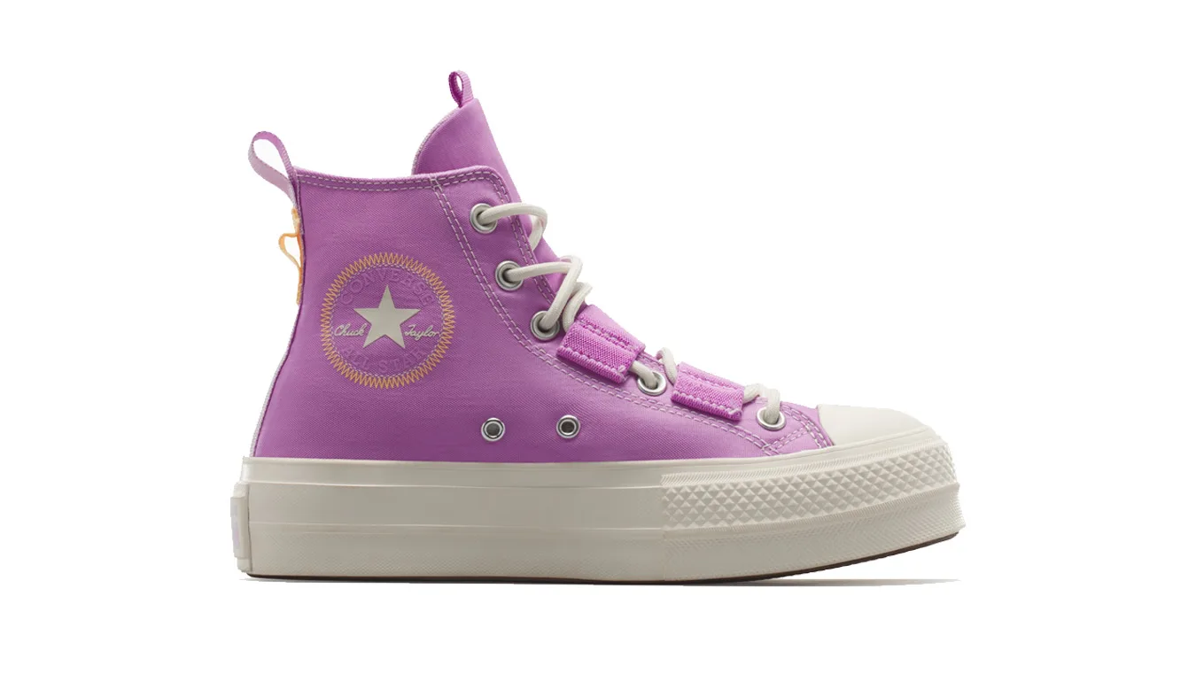 Дамски високи кецове Converse Chuck Taylor All Star Lift Platform A07602C лилави – Roxo