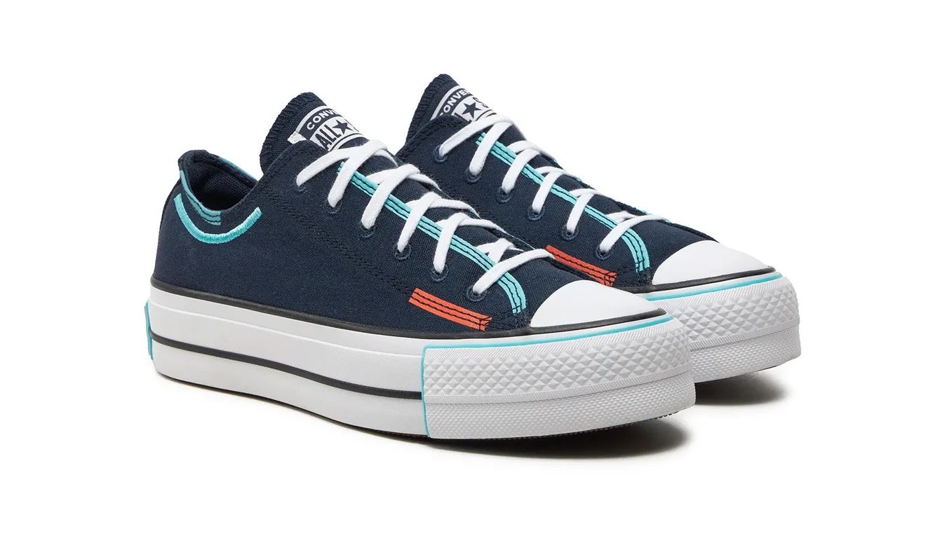 Дамски високи кецове Converse Chuck Taylor All Star Lift Platform A07597C сини – Azul