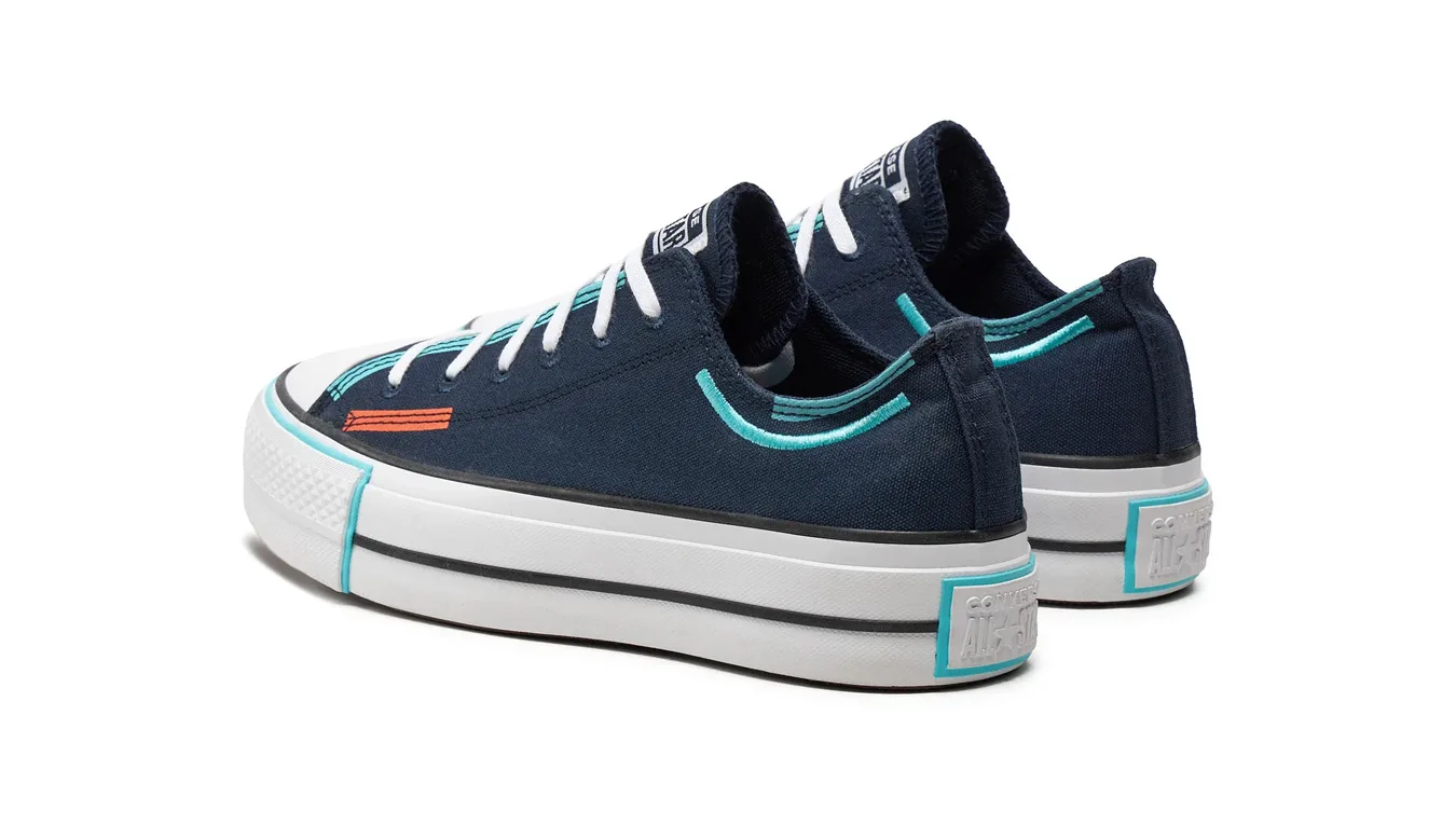 Дамски високи кецове Converse Chuck Taylor All Star Lift Platform A07597C сини – Azul