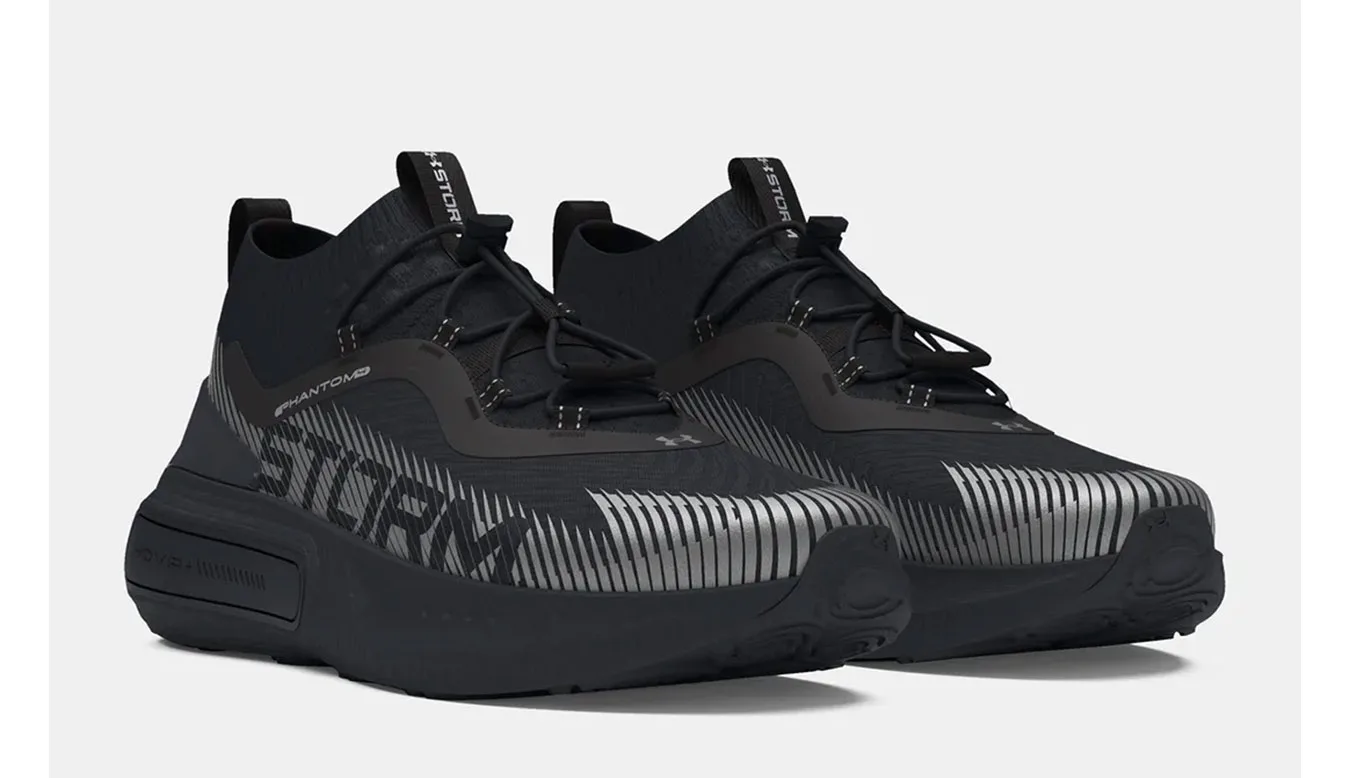 Under Armour U Phantom 4 Storm Blk Homens - Preto - 3027625-001-11.5 - Size: 11.5 – Мъжки маратонки