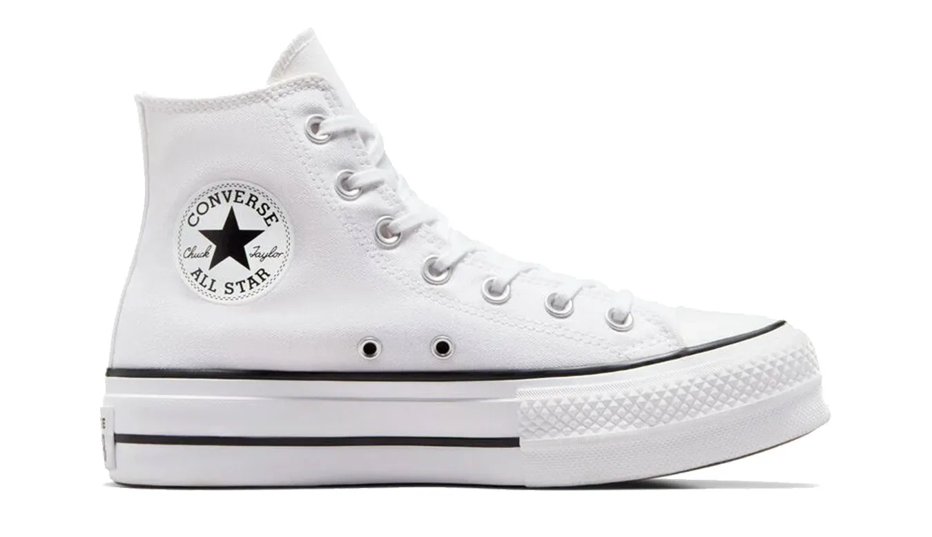 Converse Chuck Taylor All Star Lift Wide White Mulheres - Branco - A09193C-6.5 - Size: 6.5 – Дамски маратонки