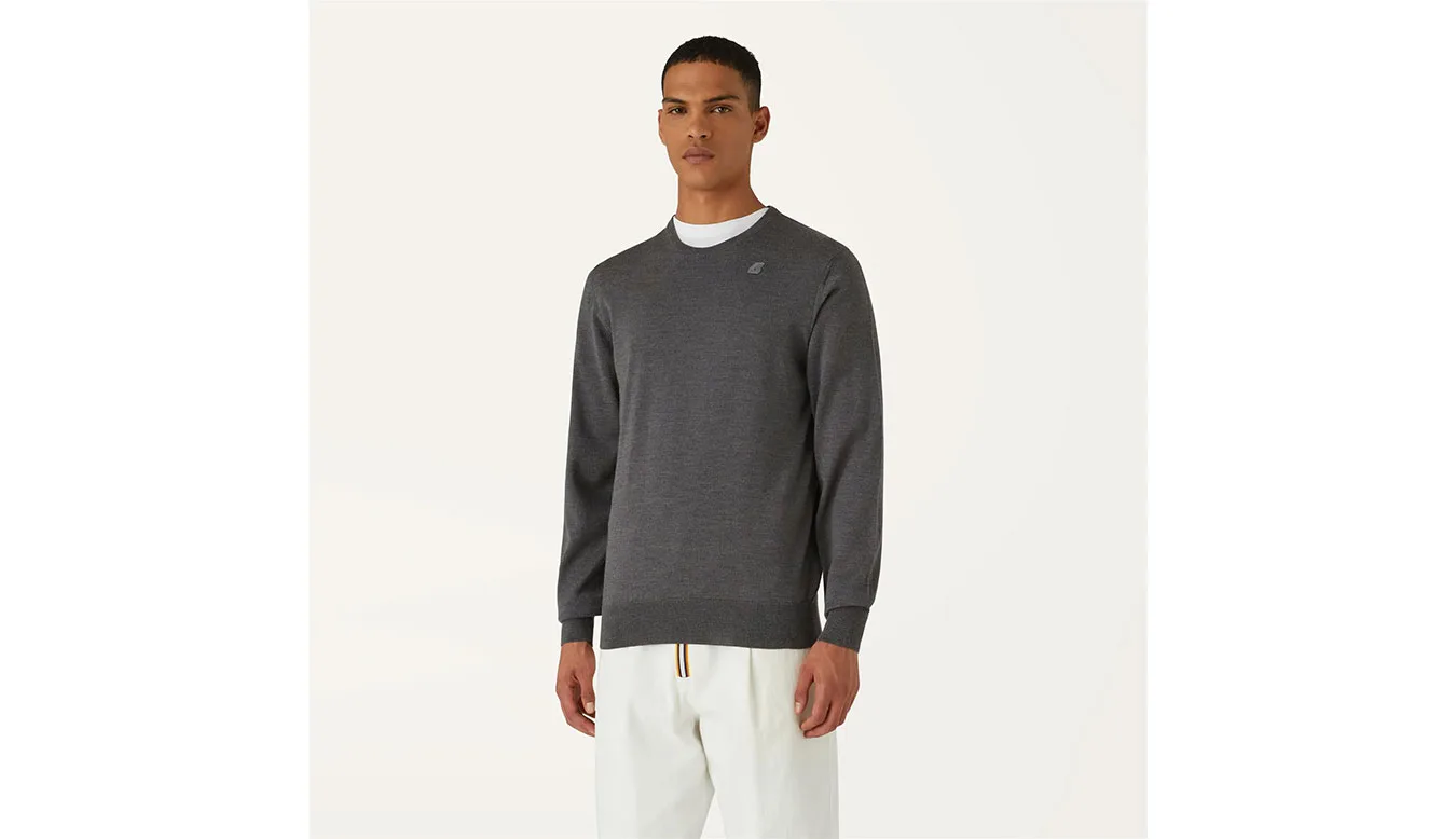 K-Way Sebastien Merino Grey MD Mel Homens - Cinza - K6113BW-48M – Мъжки худита