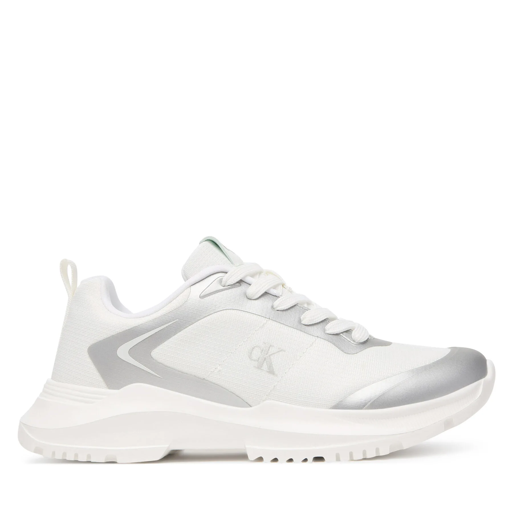 Детски маратонки Calvin Klein Low Cut Lace-Up V3A9-83233-1844X059 бели – Бял – Маратонки за момичета