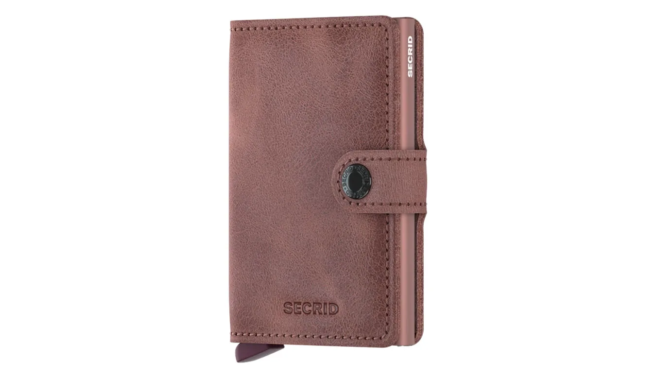 Портмоне Secrid Miniwallet Vintage Mauve розово – Rosa – Мъжки портмонета