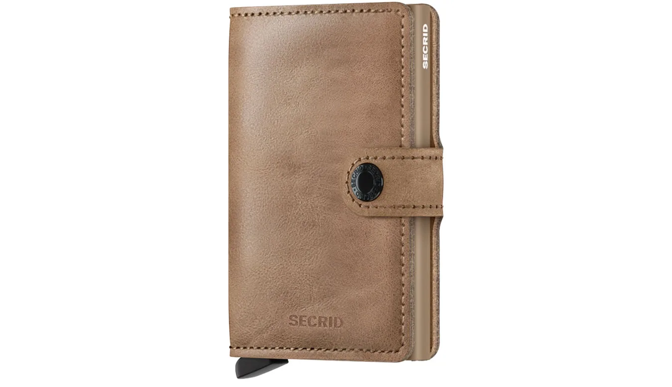 Портмоне Secrid Miniwallet Vintage Taupe кафяво – Castanho – Мъжки портмонета