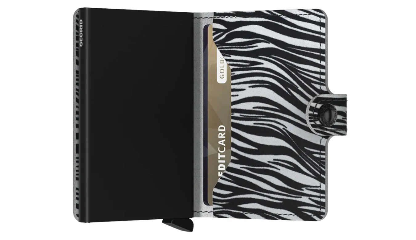 Портмоне Secrid Miniwallet Zebra сиво – Cinza – Мъжки портмонета