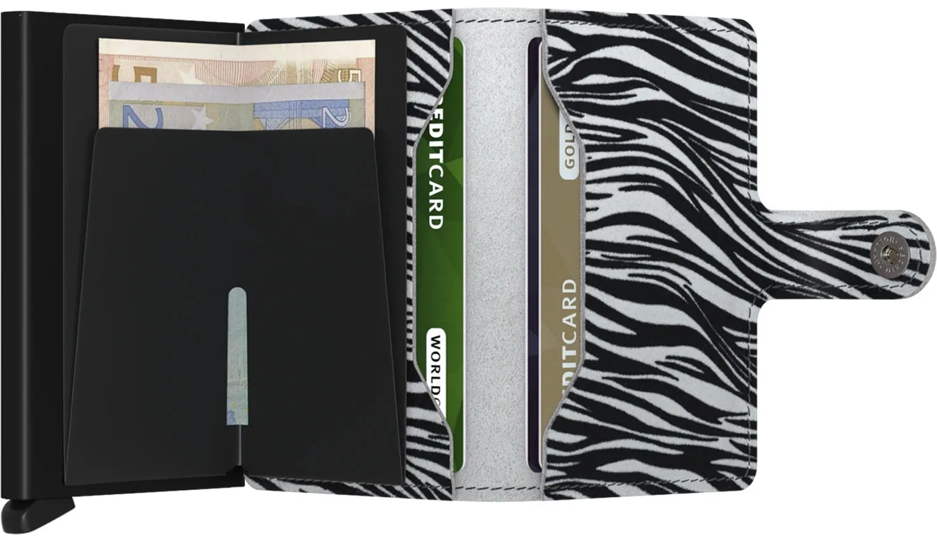 Портмоне Secrid Miniwallet Zebra сиво – Cinza – Мъжки портмонета