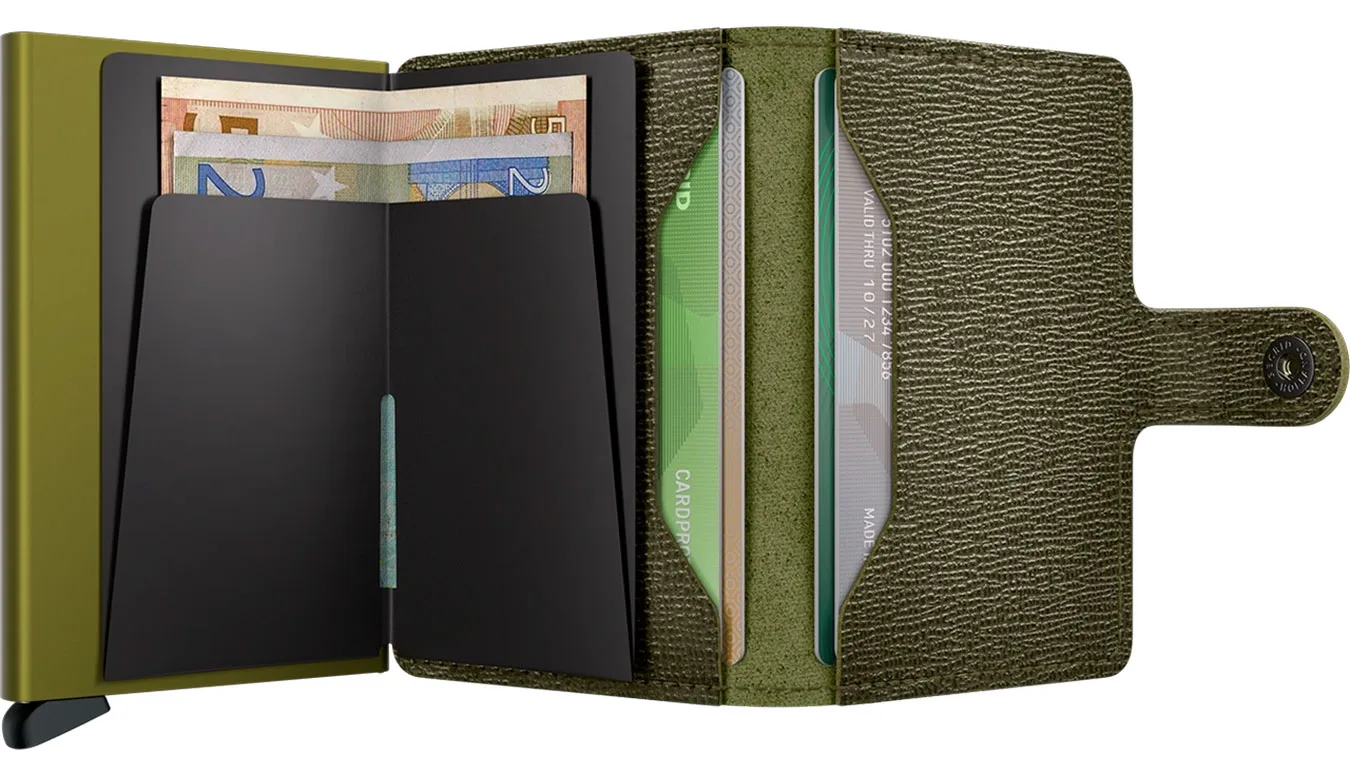 Портмоне Secrid Miniwallet Crisple Kelp зелено – Verde – Мъжки портмонета