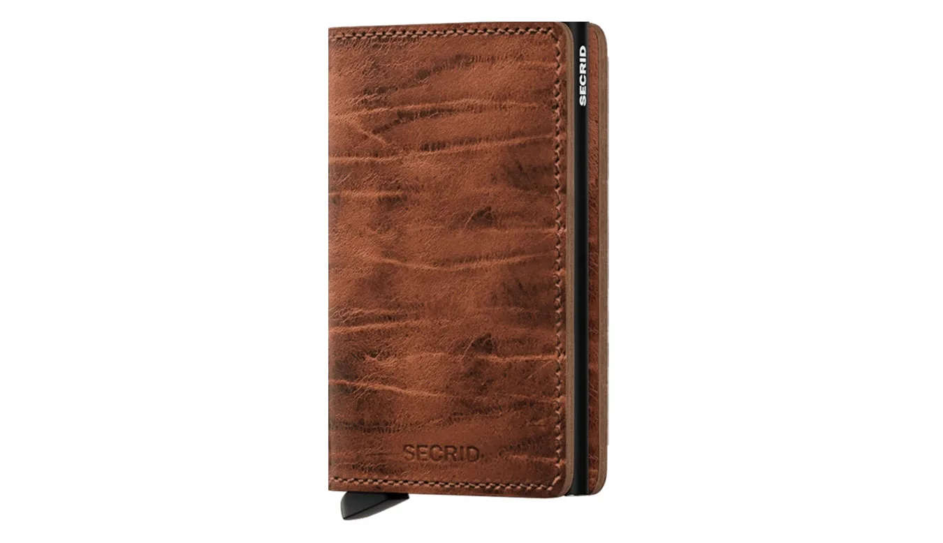 Портмоне Secrid Slimwallet Dutch Martin Whiskey кафяво – Castanho – Мъжки портмонета