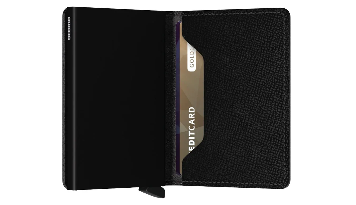 Портмоне Secrid Slimwallet Crisple черно – Preto – Мъжки портмонета