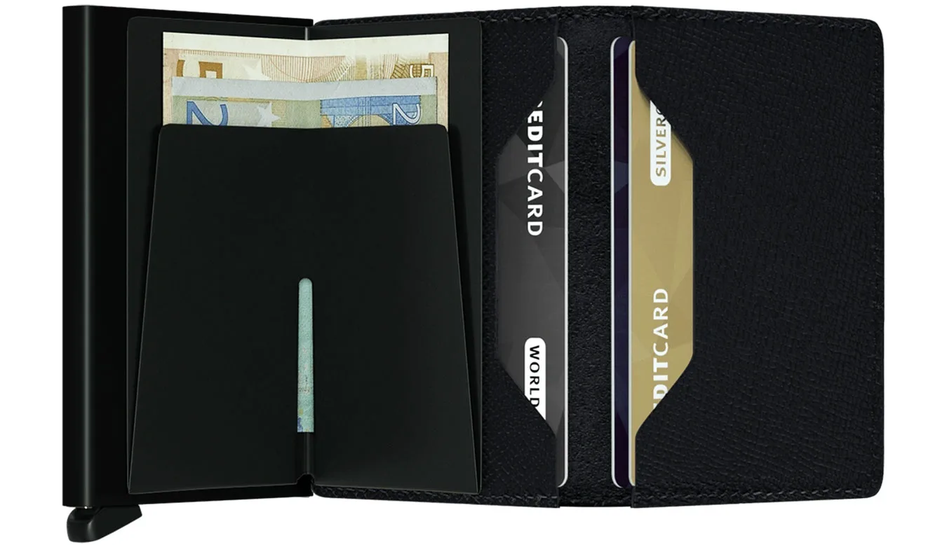 Портмоне Secrid Slimwallet Crisple черно – Preto – Мъжки портмонета