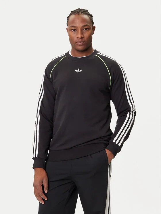 Мъжки суитшърт adidas adicolor Piping черен – Мъжки суитшърти без цип