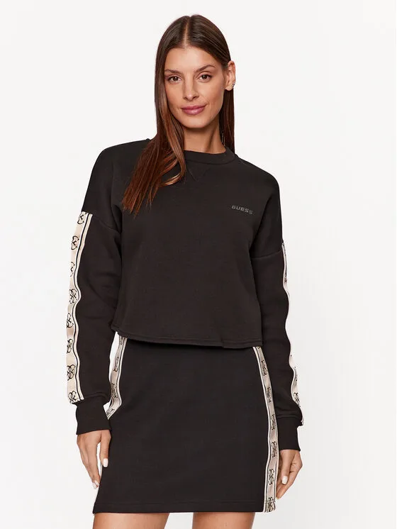 Guess Суитшърт V3BQ16 KB3P2 Черен Regular Fit – Дамски суитшърти без цип