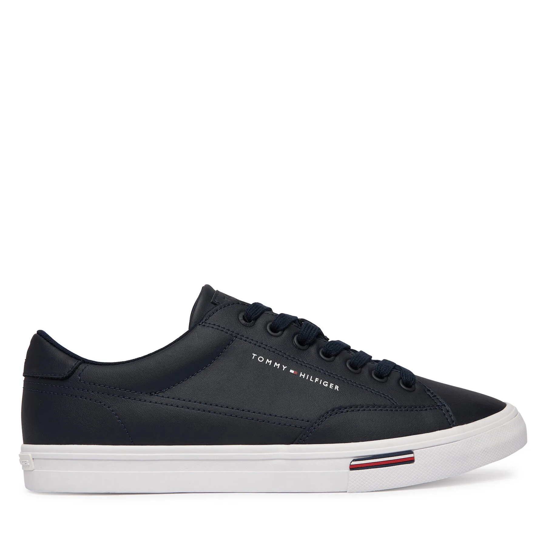 Гуменки Tommy Hilfiger Vulc Core Rwb Long Lace Lth FM0FM05814 Тъмносин – Мъжки ниски кецове