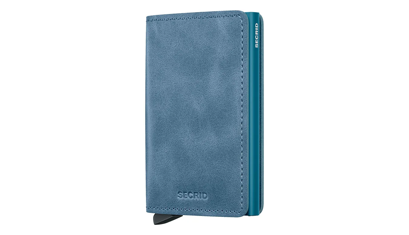 Secrid Slimwallet Vintage Teal Unisex - Carteira Secrid - Azul - SV-Teal – Портмонета