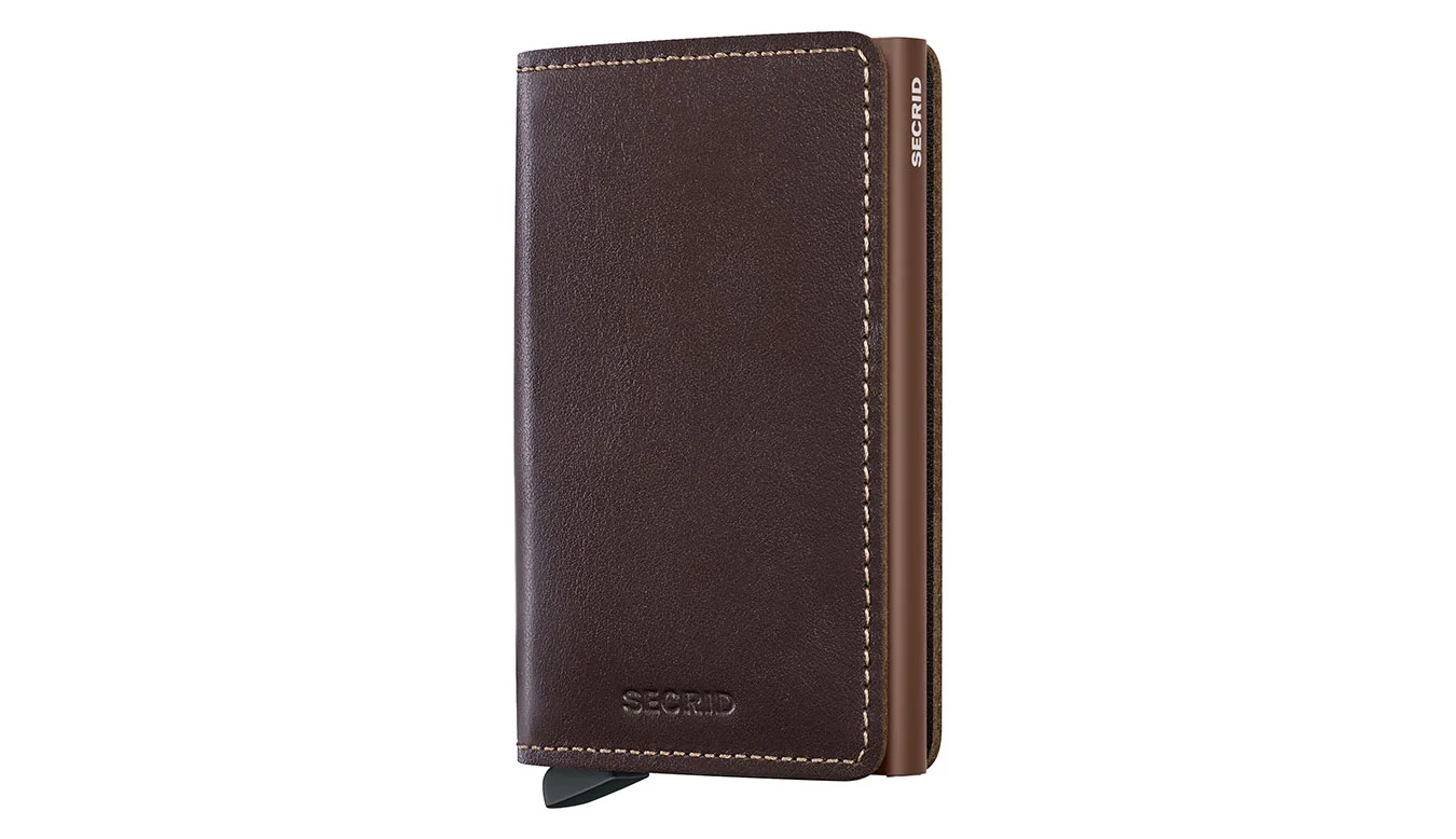 Secrid Slimwallet Original Chocolate Unisex - Carteira Secrid - Castanho - SO-Chocolate – Портмонета