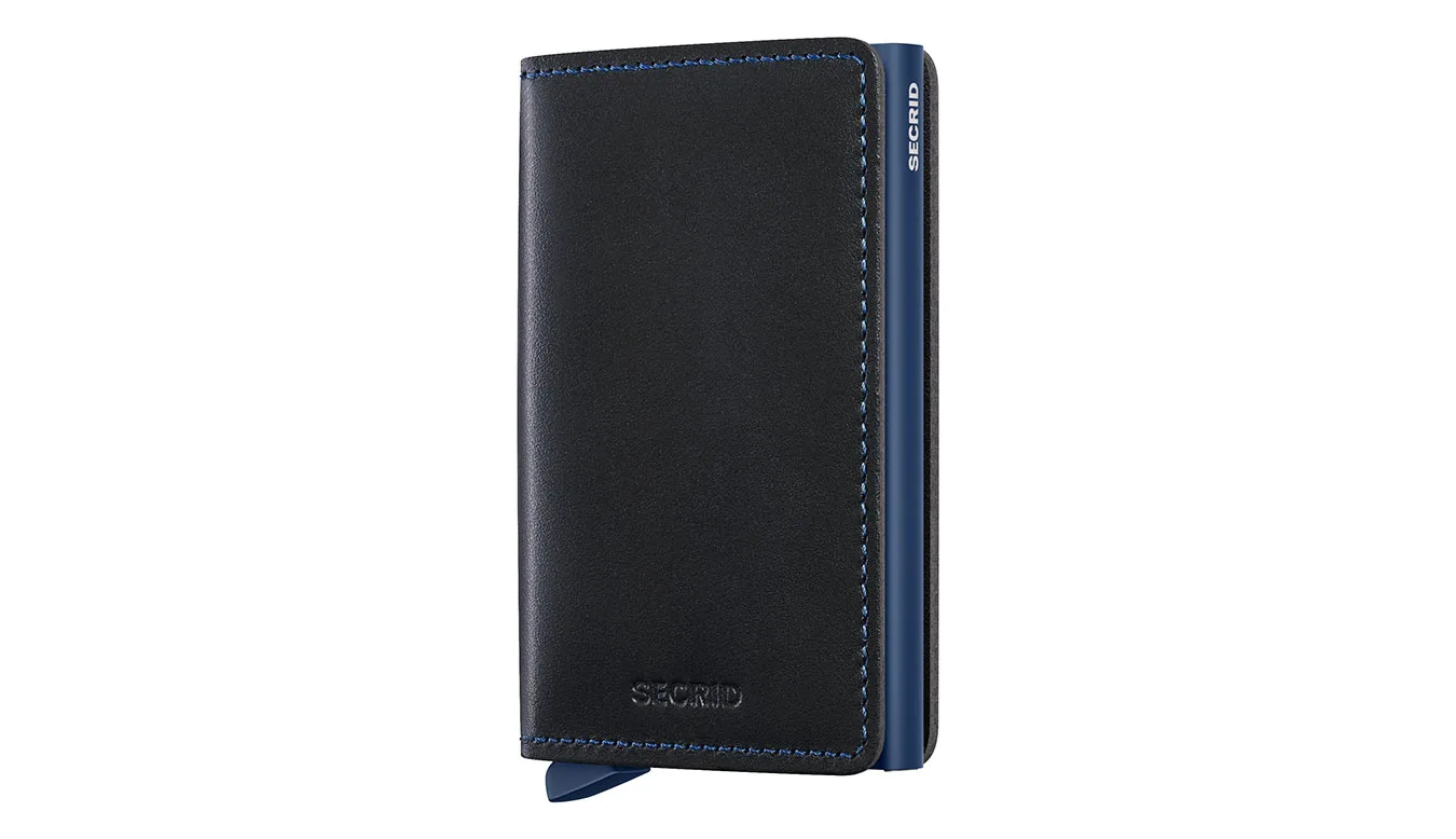 Secrid Slimwallet Original Black-Navy Unisex - Carteira Secrid - Preto - SO-Black-Navy – Портмонета