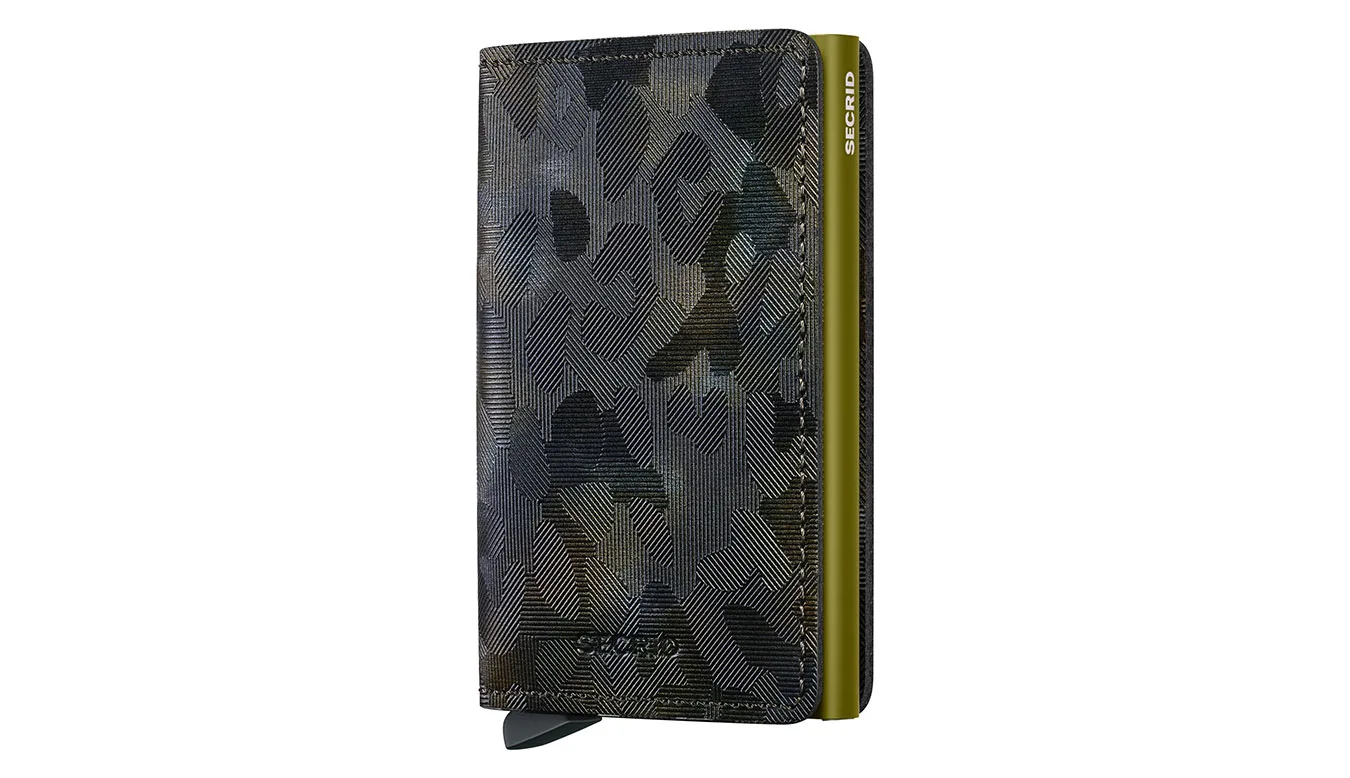 Secrid Slimwallet Jungle Moss Unisex - Carteira Secrid - Preto - SJu-Moss – Портмонета