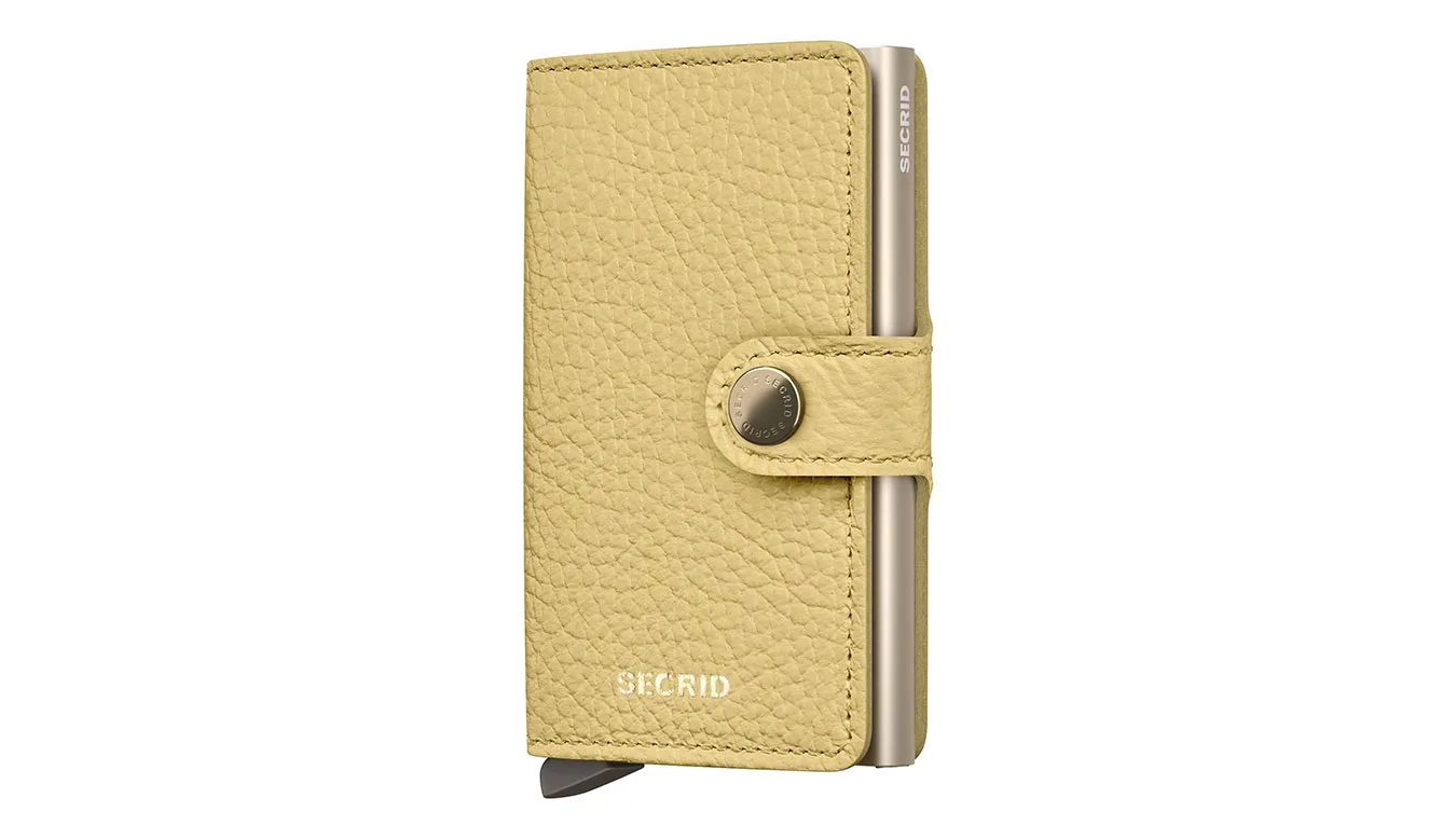 Secrid Miniwallet Pebble Butter Yellow Unisex - Carteira Secrid - Amarelo - MPe-Butter-Yellow – Портмонета