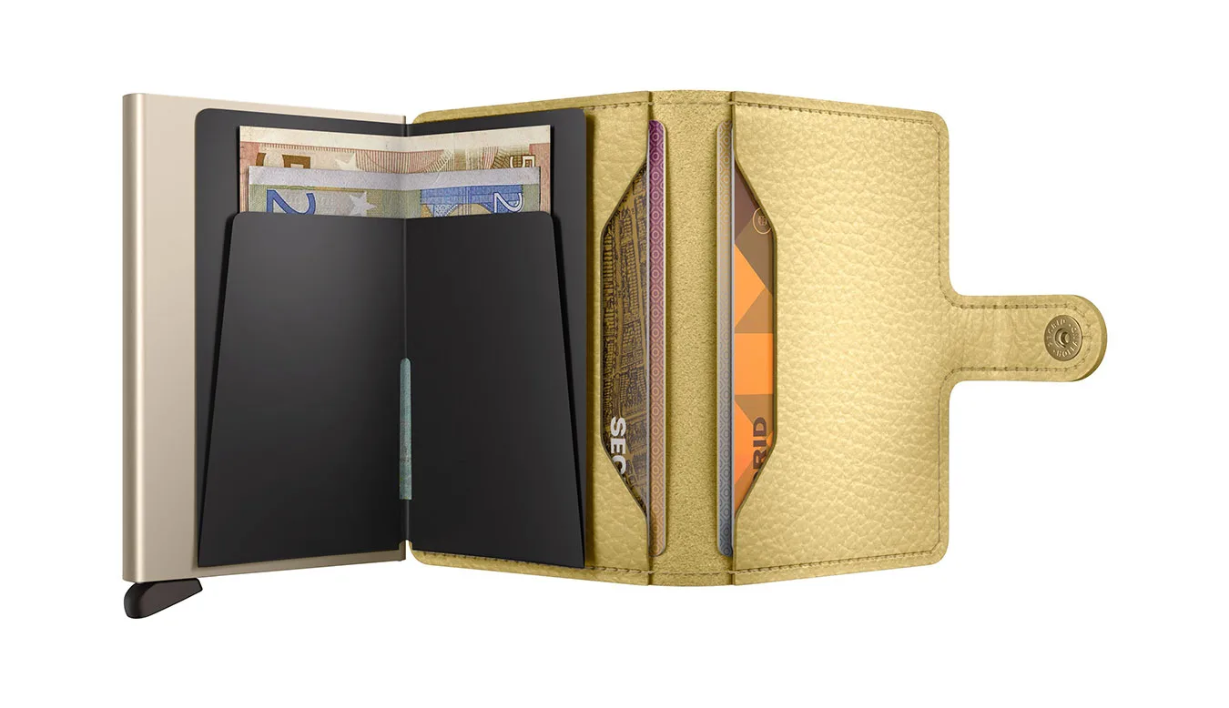 Secrid Miniwallet Pebble Butter Yellow Unisex - Carteira Secrid - Amarelo - MPe-Butter-Yellow – Портмонета
