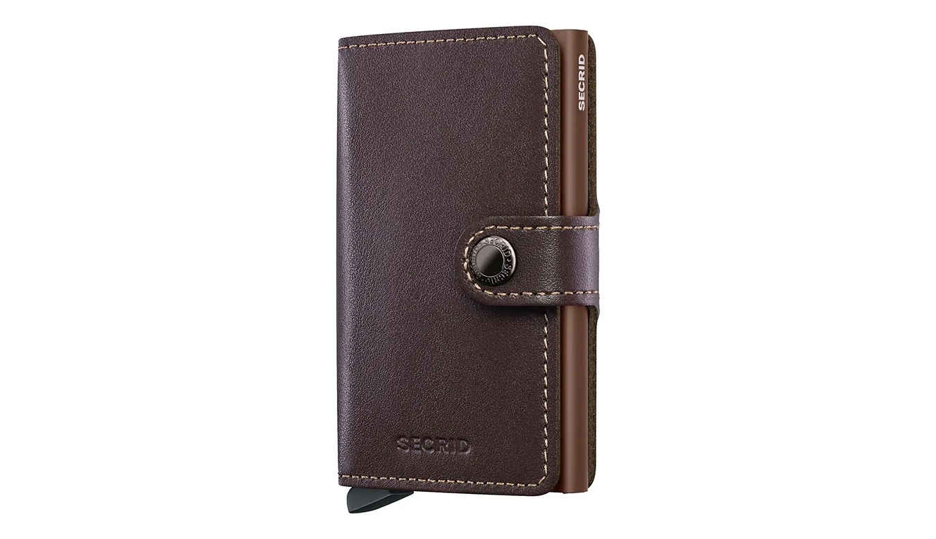 Портмоне Secrid Miniwallet Original Chocolate кафяво – Castanho – Мъжки портмонета