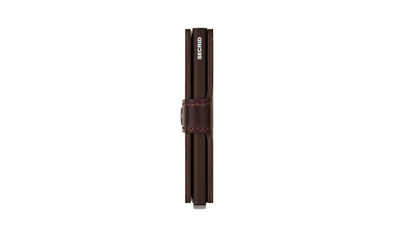 Портмоне Secrid Miniwallet Original Chocolate кафяво – Castanho – Мъжки портмонета