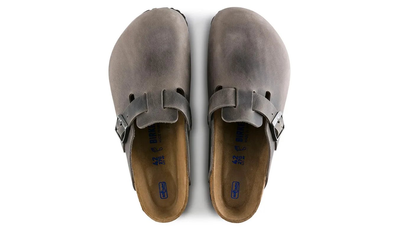 Birkenstock Boston BS Narrow Fit Grey Homens - Cinza - 1013256 – Мъжки сандали