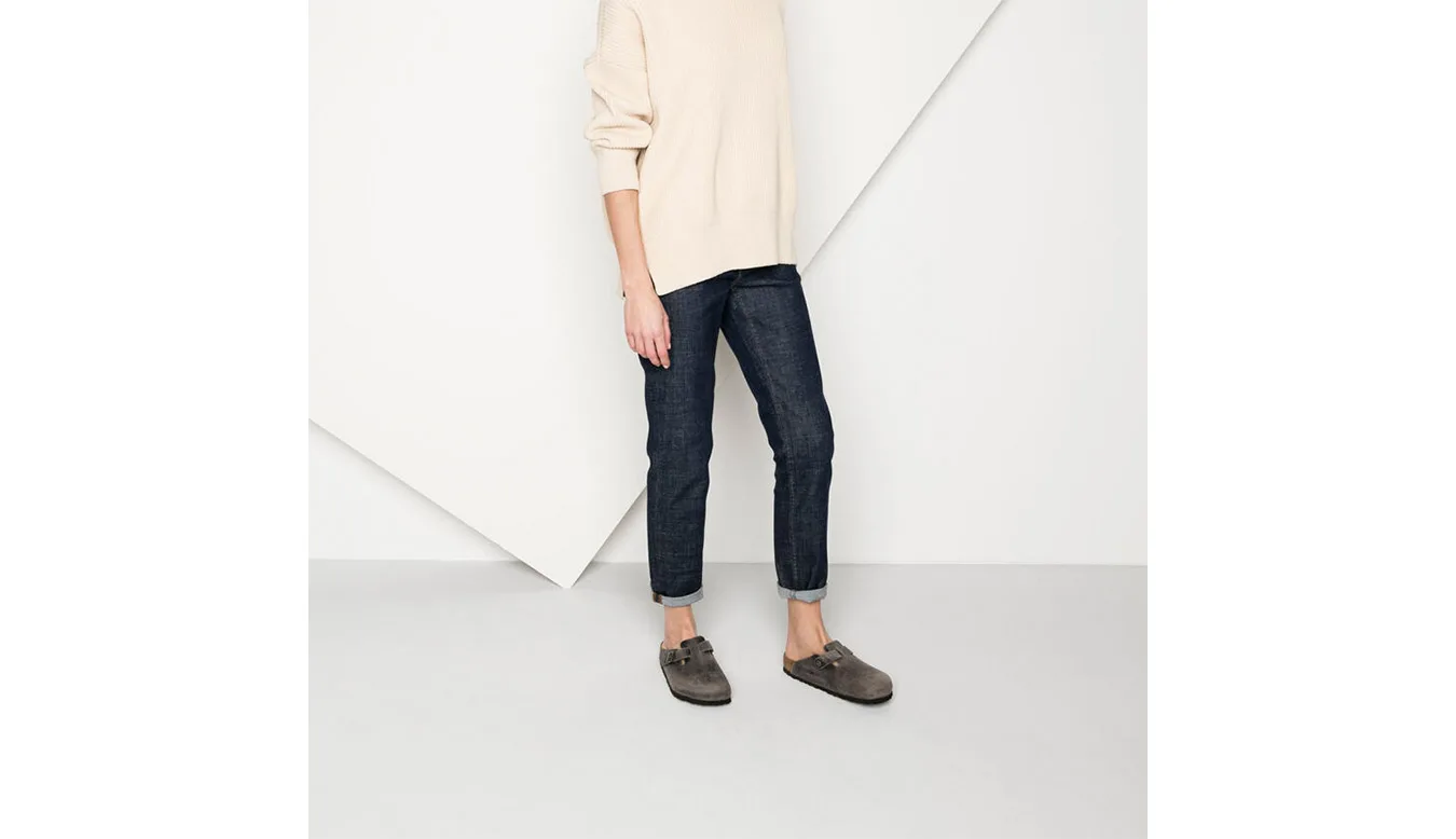 Birkenstock Boston BS Narrow Fit Grey Homens - Cinza - 1013256 – Мъжки сандали
