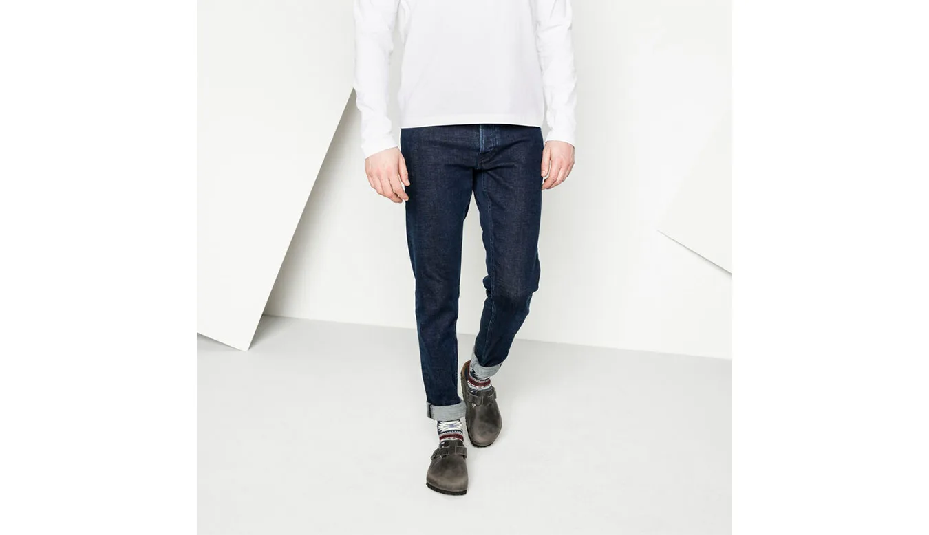Birkenstock Boston BS Narrow Fit Grey Homens - Cinza - 1013256 – Мъжки сандали