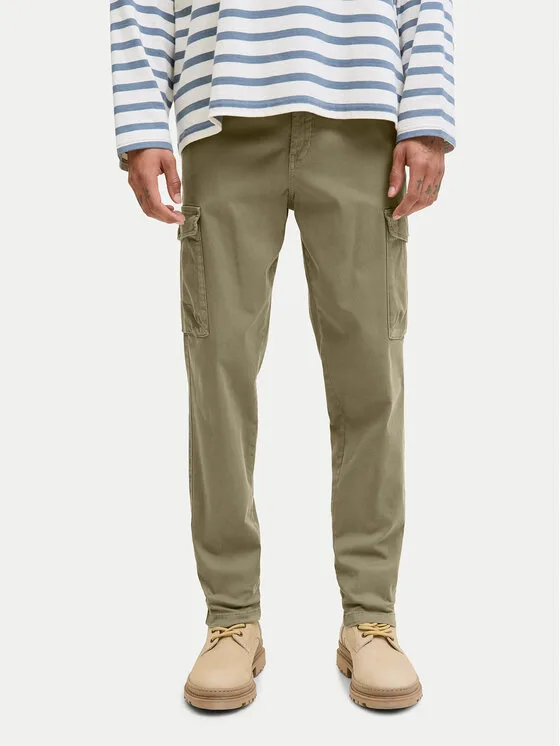Мъжки панталон Jack & Jones Stace Arthur каки – Мъжки текстилни панталони